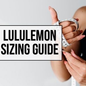 Lululemon sizing guides from their website